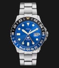 Fossil Blue GMT FS5991 Blue Dial Stainless Steel Strap-0