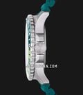 Fossil Blue GMT FS5992 Three-Hand Date Oasis Green Dial Teal Blue Silicone Strap-1