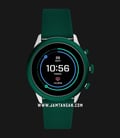 Fossil Sport Smartwatch FTW4035 Men Digital Dial Green Rubber Strap-0