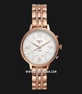Fossil Q Jacqueline Hybrid Smartwatch FTW5034 Ladies Silver Dial Rose Gold Stainless Steel-0