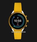 Fossil Sport Smartwatch FTW6053 Digital Dial Yellow Rubber Strap-0