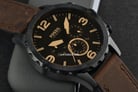 Fossil Nate JR1487 Chronograph Brown Dial Brown Leather Strap-4