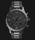 Fossil JR1527 Nate 50mm Chronograph Black Dial Two-tone Stainless Steel-0