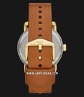 Fossil ME1167 The Commuter Twist Luggage Men Blue Dial Tan Leather Strap-2