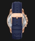 Fossil ME3029 Grant Skeleton Dial Navy Blue Leather Strap Watch-2