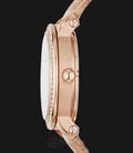 Fossil ME3060 Ladies Curiosity Automatic Rose Gold Skeleton Dial Beige Leather Strap-1