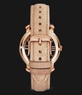 Fossil ME3060 Ladies Curiosity Automatic Rose Gold Skeleton Dial Beige Leather Strap-3
