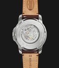 Fossil Grant ME3099 Beige Skeleton Dial Brown Leather Strap-1