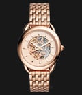 Fossil ME3145 Women Tailor Automatic Skeleton Rose Gold Stainless Steel-0