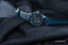 Fossil ME3149 Men Crewmaster Sport Automatic Blue Skeleton Dial Blue Leather Strap-3