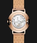 Fossil ME3152 Vintage Muse Automatic Men White Skeleton Dial Rose Gold Case Sand Leather Strap-2