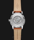 Fossil Townsman ME3154 Automatic Blue Skeleton Dial Light Brown Leather Strap-2