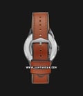Fossil ME3179 Forrester Automatic Mens Blue Dial Brown Leather Strap-2