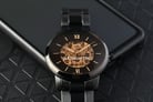 Fossil Neutra ME3183 Automatic Men Skeleton Dial Black Stainless Steel Strap-5