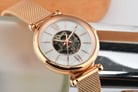 Fossil Carlie Mini ME3188 Automatic Ladies White Mother Of Pearl Dial Rose Gold Steel Mesh Strap-7