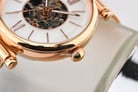Fossil Carlie Mini ME3188 Automatic Ladies White Mother Of Pearl Dial Rose Gold Steel Mesh Strap-13