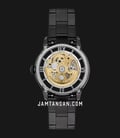 Fossil Townsman ME3197 Automatic Skeleton Dial Black Stainless Steel Strap-2
