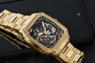 Fossil Inscription ME3204 Men Automatic Skeleton Dial Gold Stainless Steel Strap-3