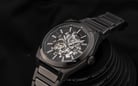 Fossil Everett ME3206 Automatic Men Grey Skeleton Dial Smoke Stainless Steel Strap-6