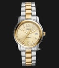 Fossil Heritage ME3228 Automatic Gold Dial Dual Tone Stainless Steel Strap-0