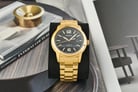 Fossil Heritage ME3232 Automatic Black Dial Gold Stainless Steel Strap-6