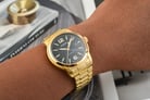 Fossil Heritage ME3232 Automatic Black Dial Gold Stainless Steel Strap-9
