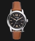 Fossil Heritage ME3233 Automatic Black Dial Luggage Leather Strap-0