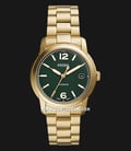 Fossil Heritage ME3235 Automatic Green Dial Gold Stainless Steel Strap-0