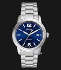 Fossil Heritage ME3244 Automatic Blue Dial Stainless Steel Strap-0