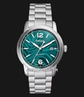 Fossil Heritage ME3249 Automatic Men Aqua Blue Dial Stainless Steel Strap-0