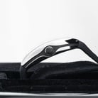Franck Muller Vanguard V32 QZ AC NR WH Steel White Dial Black Leather with Rubber Underside Strap-1