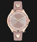 Furla Pin Crystal R4251102541 Ladies Sand Dial Sand Leather Strap-0