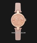 Furla Linda R4251106501 Ladies Rose Gold Dial Pink Leather Strap-0