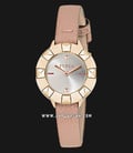 Furla Club R4251109509 Ladies Silver Dial Brown Leather Strap + Extra Bezel-0