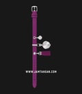 Furla Stacy R4251115504 Ladies Silver Dial Purple Leather Strap + Extra Bracelet-0