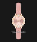 Furla Club R4251116501 Ladies Pink Sunray Dial Pink Leather Strap + Extra Bezel-0
