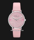 Furla Giada R4251122502 Ladies Pink Glitter Dial Pink Leather Strap-0