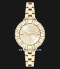Furla Club R4253109501 Ladies Gold Dial Gold Stainless Steel Strap + Extra Bezel-1