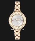 Furla Club R4253109502 Ladies Silver Dial Rose Gold Stainless Steel Strap + Extra Bezel-1