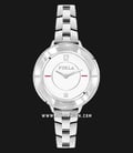 Furla Club R4253109503 Ladies Silver Dial Stainless Steel Strap + Extra Bezel-1