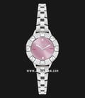 Furla Club R4253109509 Ladies Pink Dial Stainless Steel Strap + Extra Bezel-2
