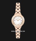 Furla Club R4253109526 Ladies White Dial Rose Gold Stainless Steel Strap + Extra Bezel-0