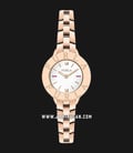 Furla Club R4253109526 Ladies White Dial Rose Gold Stainless Steel Strap + Extra Bezel-1