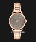Furla Like Scudo R4253125504 Ladies Grey Dial Rose Gold Stainless Steel Strap-0