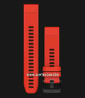 Strap Garmin 010-12496-11 QuickFit 22mm Red Rubber Black Buckle-0