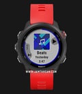 Garmin Forerunner 245 010-02120-A3 Smartwatch Music Digital Dial Red Rubber Strap-0