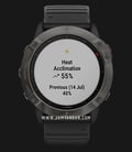 Garmin Fenix 6X 010-02157-45 Smartwatch Carbon Gray DLC Digital Dial Black Rubber Strap-0