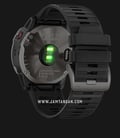 Garmin Fenix 6X 010-02157-45 Smartwatch Carbon Gray DLC Digital Dial Black Rubber Strap-2