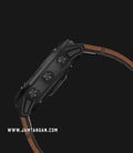 Garmin Fenix 6X 010-02157-4B Smartwatch Black DLC Digital Dial Chestnut Leather Strap-1