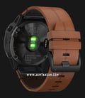 Garmin Fenix 6X 010-02157-4B Smartwatch Black DLC Digital Dial Chestnut Leather Strap-2